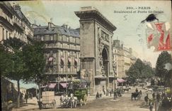 CPA Paris Boulevard et Porte St Denis 