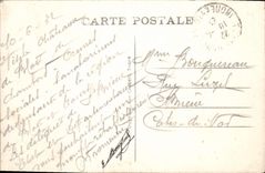 CPA Tours l'Hotel de Ville et le Palais de Justice Tramway