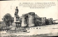 CPA Angers Le Chateau et Statue du Roi Rene 