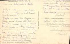 CPA Le Grillon au premier plan le chalet