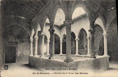 CPA Les Iles de Lerins ILe St Honorat Cloitre de la Tour des Moines