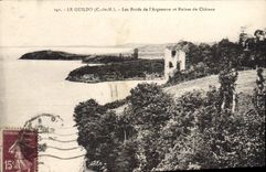 CPA Le Guildo (C du N) Les Bords de l'Arguenon et Ruines du Chateau