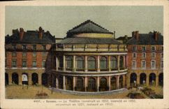 CPA Rennes Le Theatre (Construit en 1832 incendie en 1850 reconstruit en 1857 restaure en 1912)