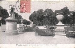 CPA Paris Allee Centrale du Jardin des Tuileries