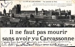 CPA La Cite de Carcassone Vue generale du Nord