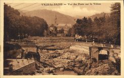 CPA Vals les Bains Vue des Ponts sur la Volane