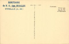 CPA La Madone d'Utelle (A M) alt 1 174 m Sanctuaire de Notre Dame des Miracle fonde en 850 La Statue