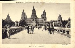 CPA Paris Exposition Coloniale Internationale Temple d'Angkor Vat