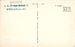 CPA La Madone d'Utelle (A M) alt 1147 m La Table d'Orientation le Sanctuaire de N D des Miracles fon