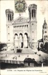 CPA Lyon Facade de l'Eglise de Fourviere
