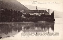 CPA La Savoie Abbaye d'Hautecombe et le Lac du Bourget
