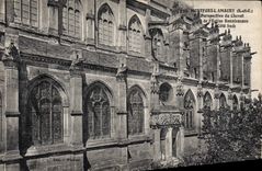 CPA Montfort l'Amaury (S et O) Perspactive du Chevet de l'Eglise Renaissance (Cote Sud)