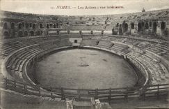 CPA Nimes Les Arenes vue interieur