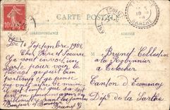 CPA Ecueille Exterieur de la Nouvelle Eglise