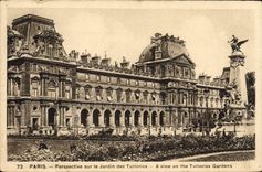 CPA Paris Perspective sur le Jardin des Tuileries