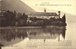 CPA La Savoie Abbaye d'Hautecombe et le Lac du Bourget