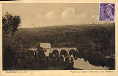 CPA St Senoux (I et V) Pont de Cambrai et Panorama vers Plechatel