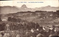 CPA Pau La Chaine des Pyrenees