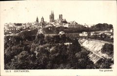 CPA Coutances Vue generale