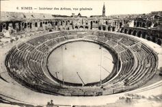CPA Nimes Interieur des Arenes Vue generale