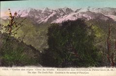 CPA Chaine des Alpes Cime du Diable Excurssion aux Environs de Peira Cava