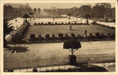 CPA Les Jardins du Luxembourg vus de la Bibliotheque du Senat