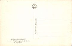 CPA Enghien les Bains Le Lac d'Enghien pris de la Route de St Gratien