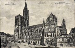 CPA Strasbourg La Cathedrale cote Sud