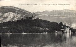 CPA Environs d'Aix les Bains Le Lac du Bourget Chateau de Chatillon (XIe siecle)