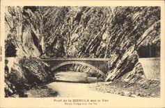 CPA Pont de la Mescla sur le Var