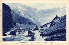 CPA Gavarnie Chemin du Cirque et Gave