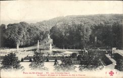 CPA Parc de St Cloud Les Grandes Eaux Le Bassin St Jean et le Bassin du Fer a Cheval 