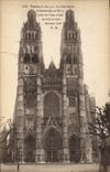 CPA Tours (I et I) La Cathedrale Commencee au IVe s mise en l'etat actuel de 1170 a 1547 Hauteur 70 