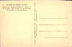 CPA Massif du Mont Blanc Glacier des Bossons (2590 m)