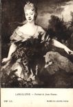 CPA Largilliere Portrait de Jeune Femme Musee du Louvre Paris