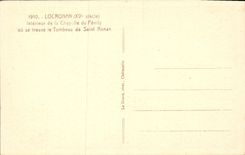 CPA Locronan (XVe siecle) Interieur de la Chapelle du Penily ou se trouve le Tombeau de Saint Ronan