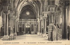 CPA L'ardeche Illustree La Louvesc Le Portique Interieur de la Basilique