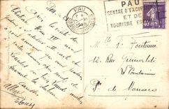 CPA Pau Chateau Henri IV et le Pic du Midi d'Ossau