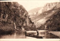 CPA Gorges du Tarn Sortie des detroits