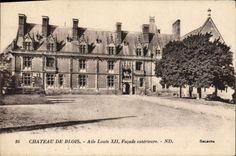 CPA Chateau de Blois Aile Louis XII Façade exterieure
