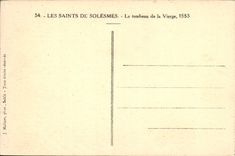 CPA Les Saints de Solesmes Le tombeau de la Vierge