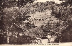 CPA La Bastide (Lozere) Sous bois et village du Fraisse