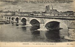 CPA Orleans Vue generale et le Pont George V