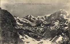 CPA Sommet de Lancebranlette (2633 m) et le Mont Blanc (4810 m)