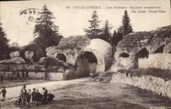 CPA Nice Cimiez Les Arenes Ruines romaines