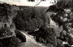 CPA Pierre Perthuis (Yonne) Vallee de la Cure Le Pont Romain