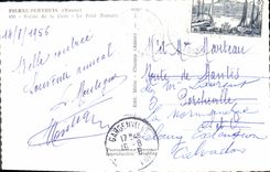 CPA Pierre Perthuis (Yonne) Vallee de la Cure Le Pont Romain