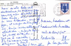 CPA La Vendee Les Sables d'Olonne le port et la tour d'Arundel