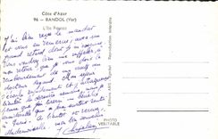 CPA Bandol (Var) Cote d'Azur L'Ile Rousse