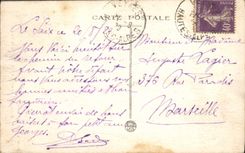 CPA Route de Clausonne Rocher de la Vierge